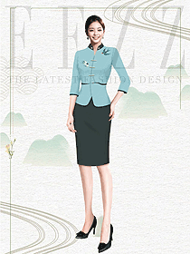 旅游景區(qū)酒店前臺女服務員工衣定制方案