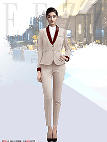 國外著名主題酒店大堂服務人員工作服量身定制設計