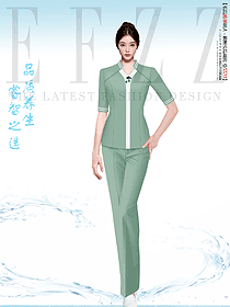 新款足療足浴按摩技師員工工衣定制設計圖