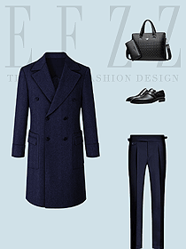 新款駱駝絨商務(wù)中長(zhǎng)款外套職業(yè)裝設(shè)計(jì)圖