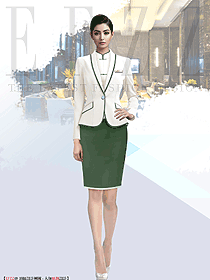 夏季海洋風-波多黎各海濱酒店-酒店前臺服務人員職業裝定制