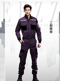 企業定制設計款春秋防靜電連體工作服長袖套裝