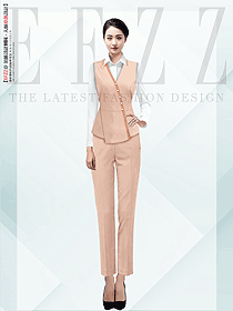 無袖西裝馬甲外套女春秋季職場員工工作服設計