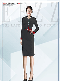 高級(jí)感灰色法式職場(chǎng)OL定制連衣裙女