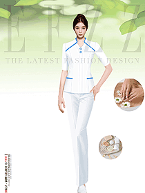 美容院牙科月嫂母嬰護理分體套裝彈力透氣員工制服