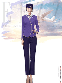 空姐高級感前臺工作服工裝OL職業裝定制設計