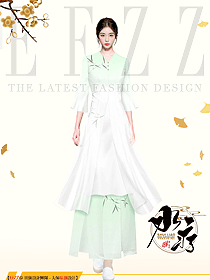 spa養生會所改良漢服民族服裝設計