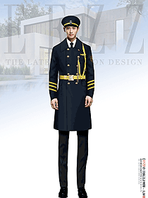 保安工作服套裝保安制服保安大衣冬季服裝
