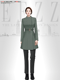 高端大牌加厚通勤雙面羊絨大衣女中長款定制服裝