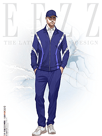 商務休閑夾克立簡約大氣外套男士手繪服裝定制設計