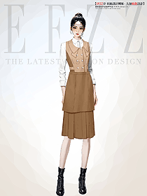 餐飲烘焙蛋糕火鍋西餐廳秋冬定制工裝手繪設計