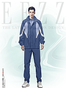 男三合一可拆卸外套男士戶外工作服定制手繪設(shè)計(jì)