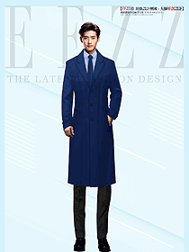 秋季新款綿羊皮皮衣男長款商務大衣定制款