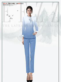 高端spa美容院服務員足浴技師員工制服設計圖