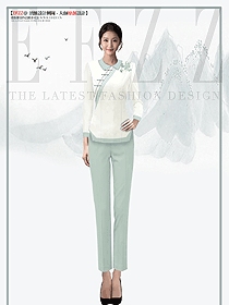 養(yǎng)生會所SPA水療服務(wù)員制服秋季服裝定制設(shè)計圖