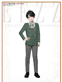 冬季英倫學(xué)院風(fēng)禮服幼兒園園服手繪服裝設(shè)計(jì)圖