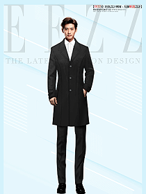 中長(zhǎng)款大衣男士西裝領(lǐng)英倫風(fēng)衣商務(wù)外套設(shè)計(jì)圖