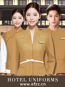 新中式簡約休閑風酒店員工服裝定制設計