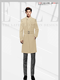 男士職業毛呢大衣-男士職業裝定制圖