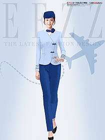 傳統文化特色空姐制服設計原創方案圖