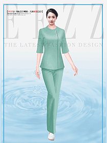 三亞酒店SPA中心按摩師制服定制款設計圖