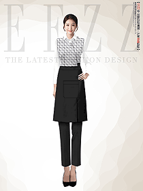 特色中式酒店餐廳女服務(wù)員工作服定制設(shè)計(jì)作品