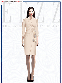 會(huì)展?fàn)I銷(xiāo)中心工作服職業(yè)裝連衣裙定制采購(gòu)設(shè)計(jì)圖