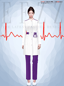 女長袖診所春夏秋實驗房藥店美容院制服定制設計