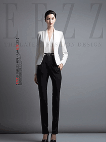 春季職業高級感通勤西服職業裝設計圖