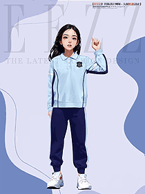 小學生校服設計圖-T恤運動款女裝設計