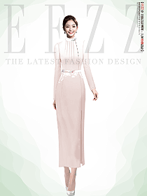 餐飲高檔宴會餐廳工作人員旗袍定制服裝