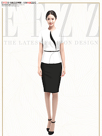 高端spa美容院服務員夏季工衣定制設計圖