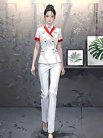 白色西裝套裝女夏季新款職業氣質珠寶店美容院工作服定制