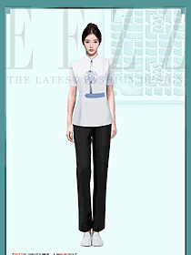 餐飲茶樓館火鍋女服務員工作服夏季套裝