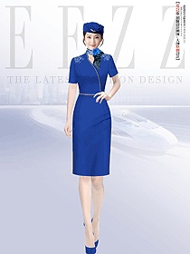 鐵路售票前臺客服工裝禮儀接待工作服定制采購案例