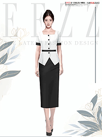 半身裙女春秋新款開叉一步裙通勤中長款優雅職業女裝