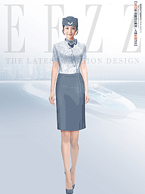 夏季交通售票工裝女套裝職業裝時尚女士套裙