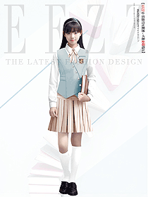 實驗校服中小學生夏季禮服馬甲女生夏禮裙定制款