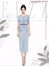 女神范時尚套裝裙夏季小香風職業裝定制設計圖