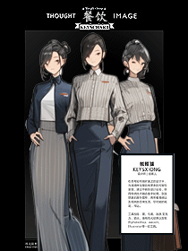 手繪米其林酒店員工制服系列款式圖