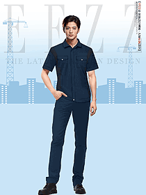 工作服套裝短袖定制LOGO夏季工裝定制設(shè)計方案