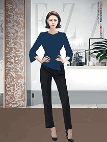 高端養(yǎng)生館水療會(huì)所前臺(tái)制服定制設(shè)計(jì)圖