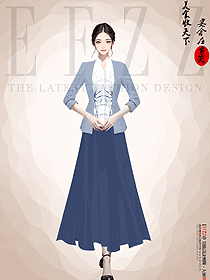 東方文化印花美學酒店服務生制服定制設計方案