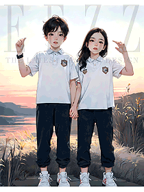 校園小學(xué)生短袖夏季運(yùn)動(dòng)會(huì)畢業(yè)照服裝定制圖