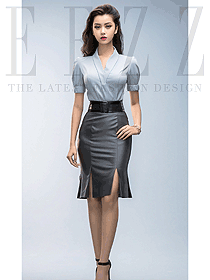 售樓處時尚女裝短袖工作服夏季職業裝