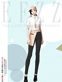 餐廳烘培員工裝半截圍腰印繡字制服定制設(shè)計