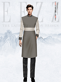 民國風傳統(tǒng)飯店店小二原創(chuàng)制服設計圖