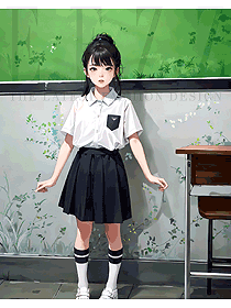 校服上衣藍白POLO衫打底衫運動會短袖學生裝