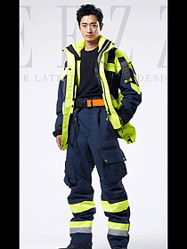 防凍防冰雪可拆卸棉內膽冬季防寒保暖反光工作服