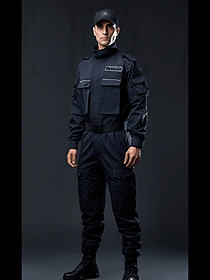 戶外戰術服-物業公司安保服套裝制服定制圖